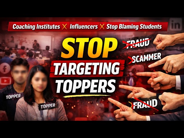 STOP TARGETING TOPPERS!