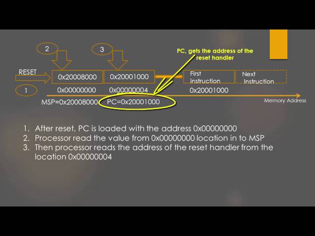 ARM Cortex M3/M4 Processor Reset Sequence