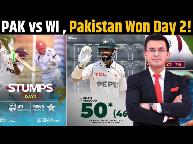 Pakistan’s Stunning Comeback Shocks West Indies | Shan Masood’s Heroics & Mohammad Ali’s 4 Wickets!