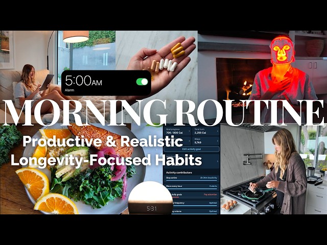 The Morning Routine for LONGEVITY *science based* wellness BUT realistic