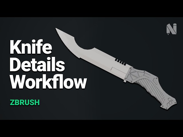 Create Realistic Knife Details with Live Booleans in ZBrush