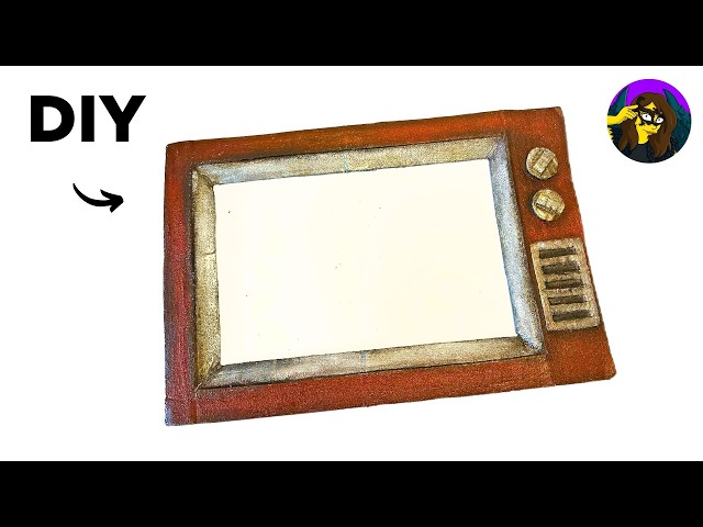 How to Make a Realistic TV Frame from Cardboard | DIY room decor idea