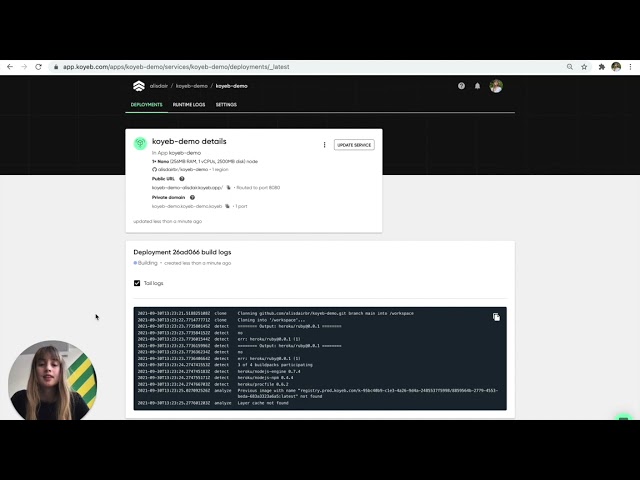 Continuous deployment with GitHub on Koyeb