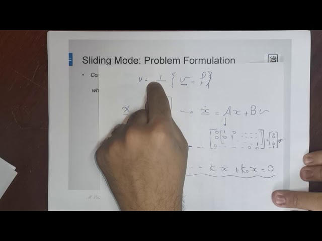 NonLinear Control 2 Sliding Mode Control