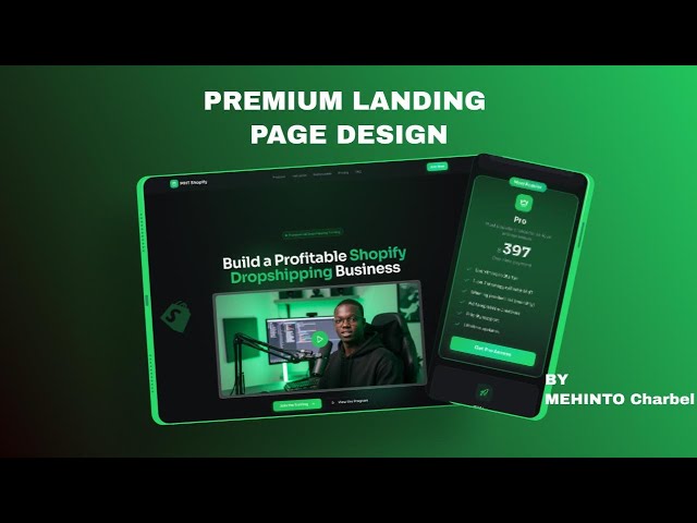 If I were asked to Design a Shopify Course Landing Page