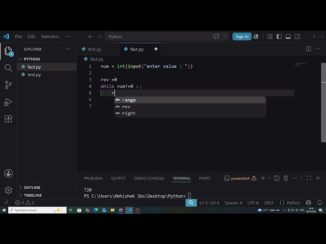 How to reverse integer number using python PR3 practical || #olevelexam #python #coding