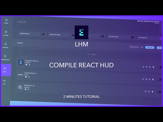LHM - Compile react hud