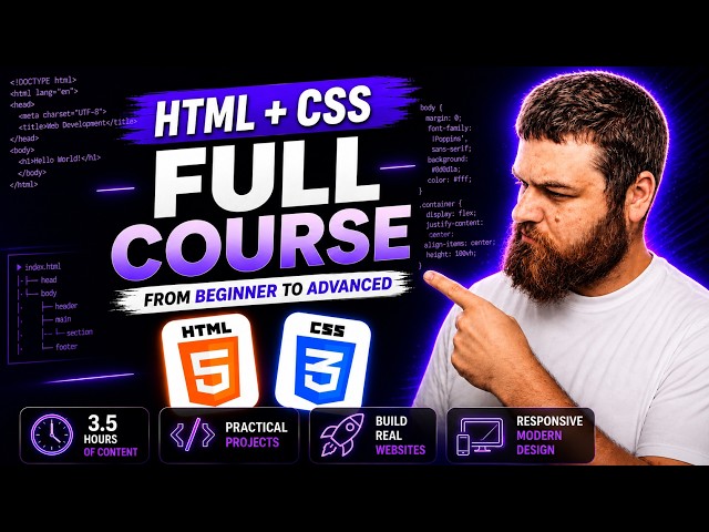 HTML & CSS Full Course - Beginner to Pro