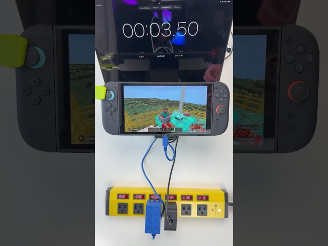 Minecraft Switch 2 Battery Life Test #minecraft #switch2