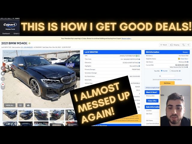 THIS IS HOW YOU GET SCAMMED ON COPART LIKE I DID!
