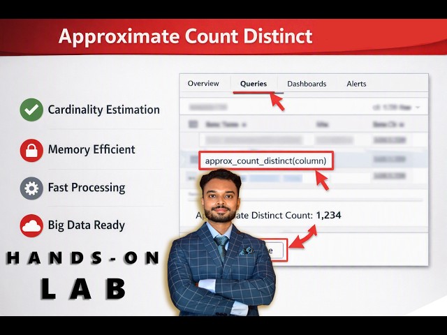 Databricks Approximate count distinct Hands-On