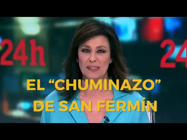La presentadora del “pepino” de Fernando Alonso lo vuelve a hacer: “El CHUMINAZO de los sanfermines”