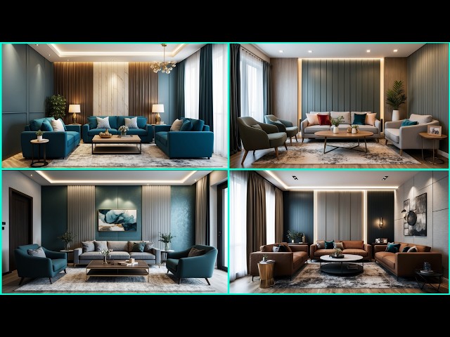 Wall Panel Design Ideas for Living Rooms With Stylish Modern Feature Walls