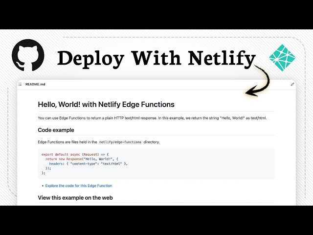 How to deploy a GitHub project on Netlify
