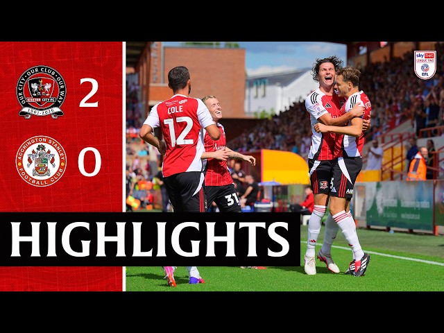 Highlights: Exeter City 2 Accrington Stanley 0 (22/8/26) EFL Sky Bet League Two