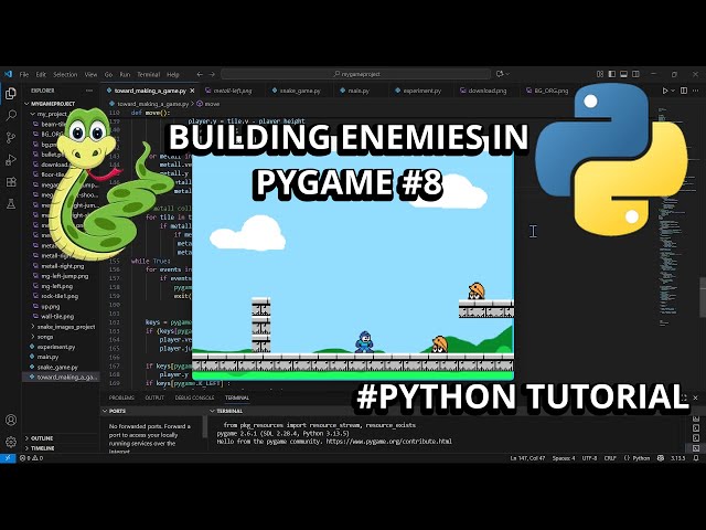 Let’s Add ENEMIES! ⚔️ Game Development in Pygame | Python Tutorial #8