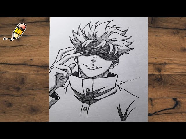How to draw satoru gojo | Step by step drawing tutorial | Easy Satoru Gojo drawing