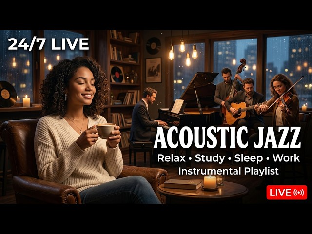 🌿 Relaxing Jazz Cafe | Cozy Coffee Shop Ambience with Soft Instrumentals