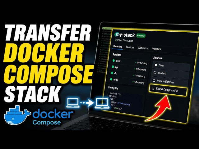 How to transfer a Docker Compose stack to another machine - Step By Step