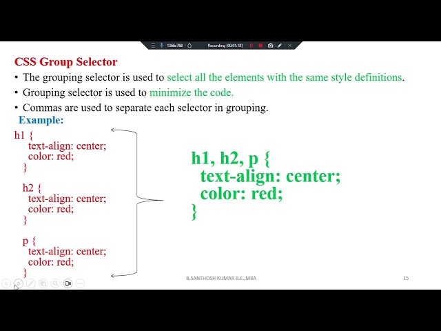 CSS Group Selector Explained | Apply Same Style to Multiple Elements | CSS TutoriaL
