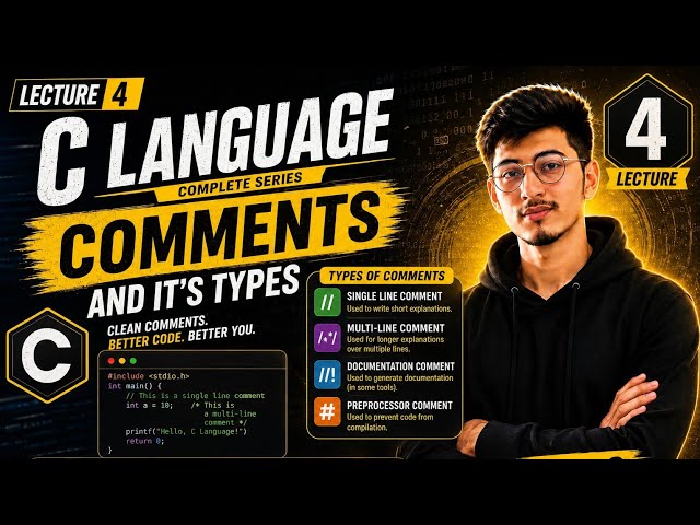 Comments in C Programming || Single-Line & Multi-Line Comments | C Language Tutorials