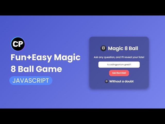 Build Your Own Fortune Teller Game with JavaScript!