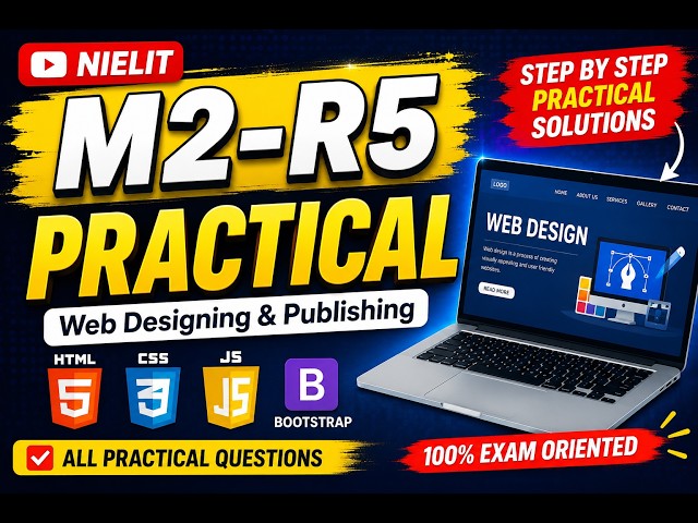 Nielit HTML pr2 | O Level html Practical july 2026 | Practical Login form #olevel #practical #html