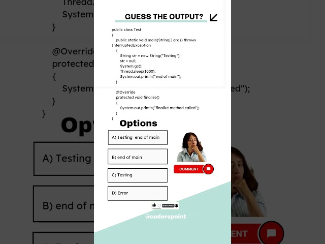 Day 62 java mcq question | java interview questions | java basic programming #javacoding #java #code