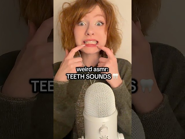 TEETH asmr ‼️🦷 TEETH SCRATCHING #asmr #teeth