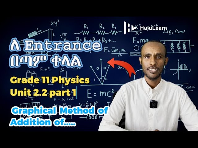 Grade 11 Physics: Unit 2 | 2.2 Part 1 | Graphical Method of Addition of Vectors in Two Dimensions