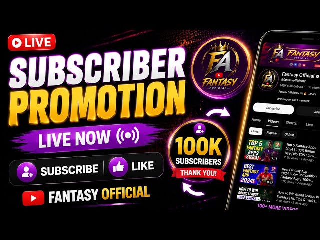 🔴1k Subscribers Live Promotion | Real & Fast Support | Subscribe Now✅