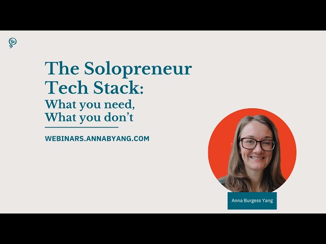 The Solopreneur's Tech Stack: What You Need, What You Don't
