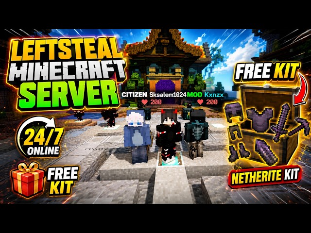 Best Minecraft Public Lifesteal Smp 🥳 | 24/7 Online | Java + Bedrock |  Cracked 1.21! 🍹