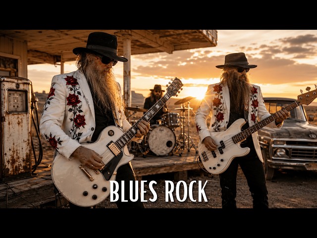 SRV, Eric Clapton, Jimi Hendrix, ZZ Top – Powerful Blues Rock Guitar & Deep Vocals