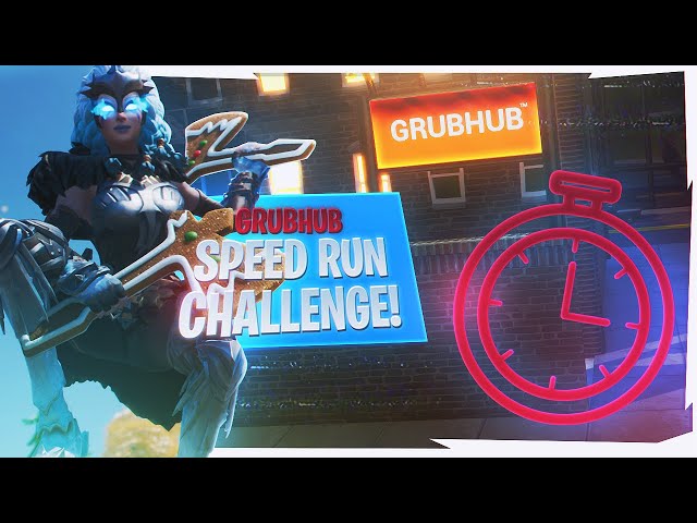 Grubhub SPEED-RUN Challenge! (WIN FREE GRUBHUB FOR A YEAR)