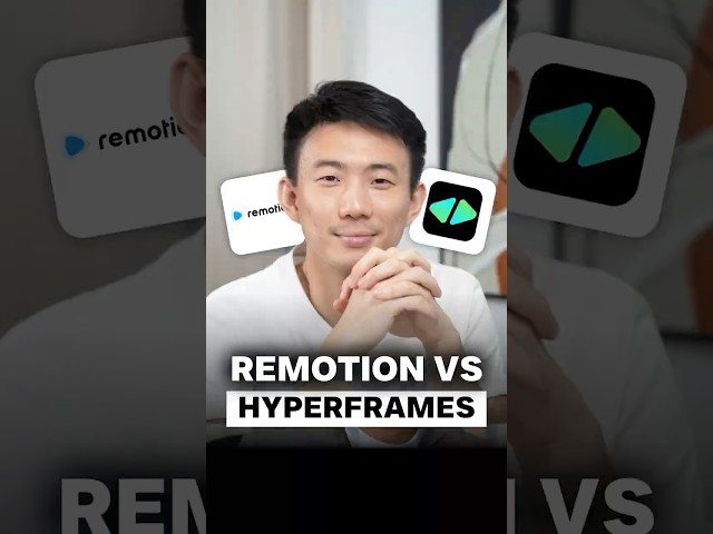 How I built a video with both Remotion & HyperFrames