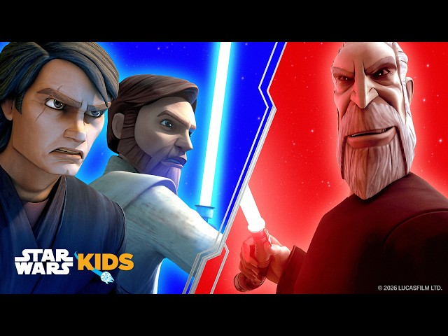 Obi-Wan Kenobi & Anakin Skywalker vs. Count Dooku | Lightsaber Legends Ep. 3 ⚔️💫 | @StarWarsKids
