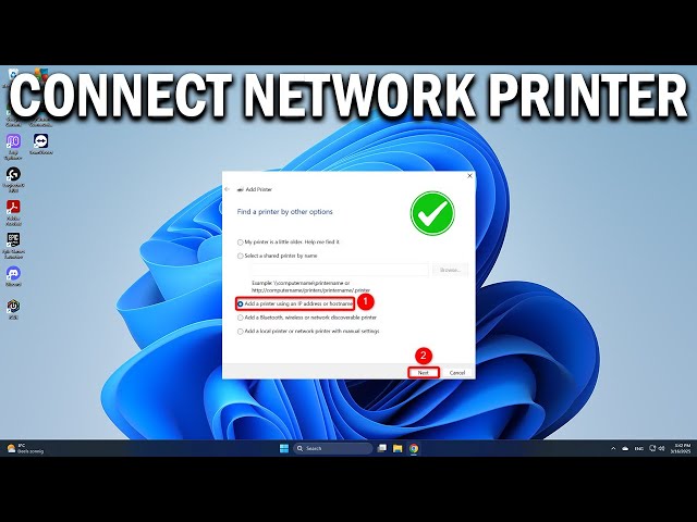 How To Connect A Network Printer in Windows 11 - Easy Fix