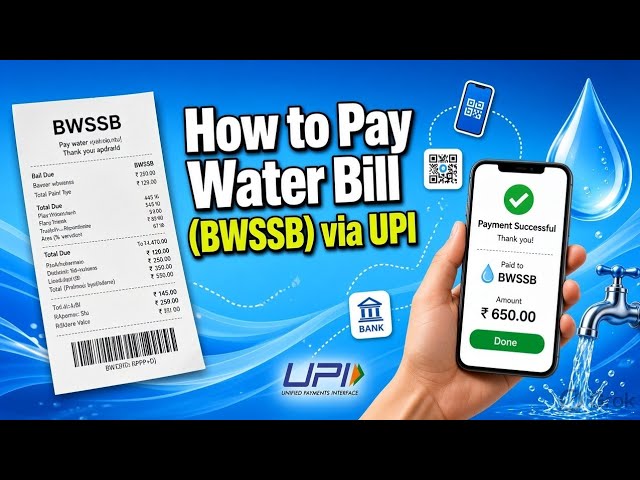 How to Pay Water Bill via UPI. | Easy Step-by-Step Guide