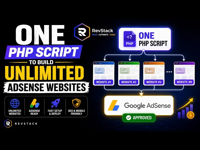 Create Unlimited Websites for AdSense Approval 2026 | Make your own PHP Scripts Automation Workflow