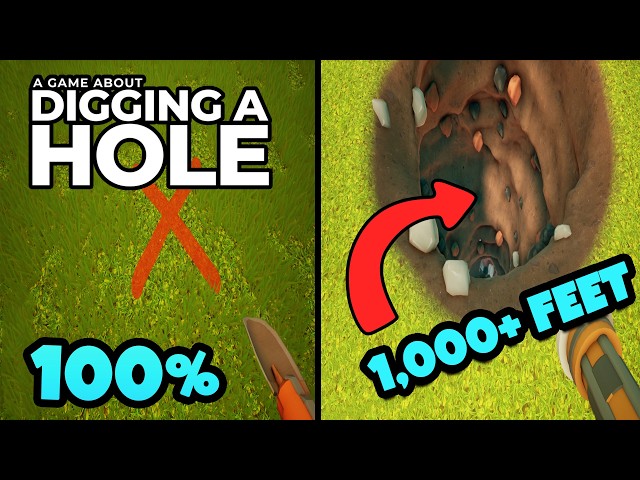 I 100% Completed A Game About Digging A Hole. It Took FOREVER!