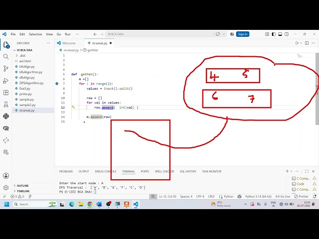 Python program to to implement Strassen's Matrix Multiplication of 2*2 Matrixes.
