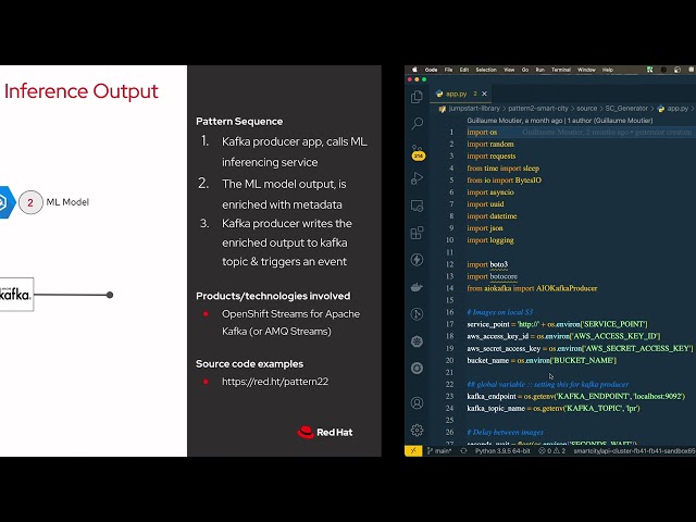 Produce Kafka event messages