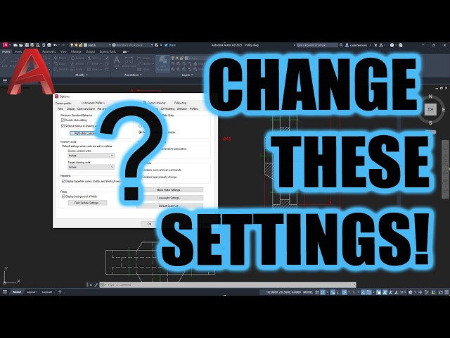 Top 10 AutoCAD Settings to Change NOW! (Stop Wasting Time!)