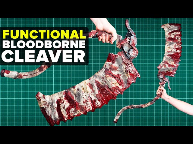 Making a functional bloodborne saw cleaver (cosplay tutorial)