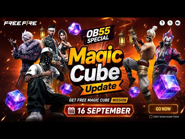 OB55 MAGIC CUBE STORE UPDATE CONFIRM🤯✅ 16 SEPTEMBER MAGIC CUBE STORE UPDATE ✅|FREE FIRE NEW EVENT 