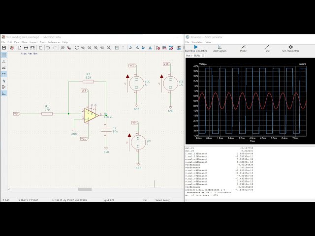 Kicad tutorial 32: Design and Simulation of Inverting amplifier circuit using LM741 opamp