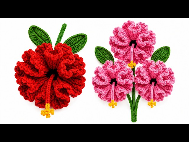 ELEGANT AND REALISTIC / LEARN TO CROCHET A CARNATION / EASY AND QUICK