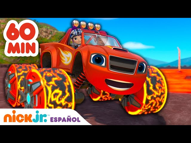 Blaze y los Monster Machines | ¡1 HORA de las misiones más emocionantes de Blaze y AJ! | Nick Jr.