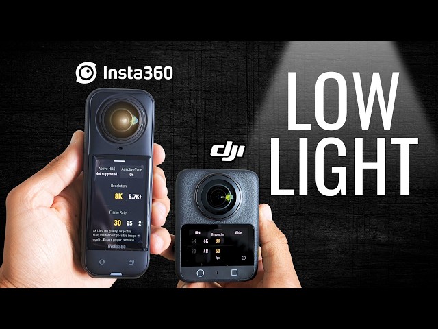 DJI OSMO 360 vs Insta360 X5: UNSPONSORED Low Light Test!